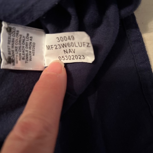 PETER MILLAR FALLSIDE COTTON SPORT DRESS Shirt, XL NAVY - Picture 10 of 10